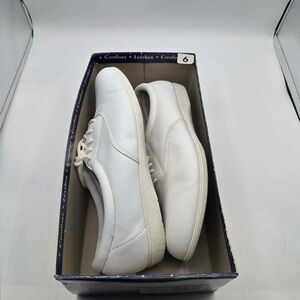 Vintage Cobbie Cuddlers White Leather Oxford Sz 9